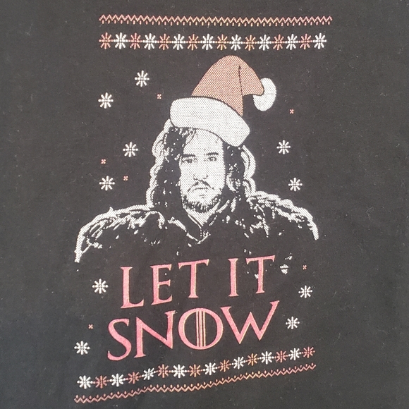Game of Thrones Jon Snow "Let It Snow" t-shirt woman's Medium - Picture 2 of 4